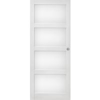 Porte coulissante blanc laqué ELEGANCE| Lapeyre