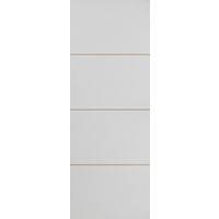 Porte seule HARMONIE * Prépeint blanc -Ame alvéolaire - H.204 x l.83 Main Image