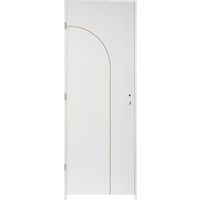 Bloc porte thermique huisserie 72 prêt-à-peindre ARCHE ALVEO|Lapeyre