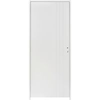 Bloc-porte thermique huisserie 90 blanc laqué LINE| Lapeyre