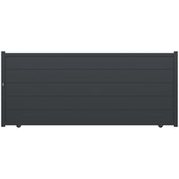 Portail coulissant FERRARE aluminium H.160 x l.375 gris anthracite RAL 7016 Main Image