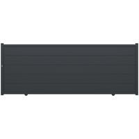 Portail coulissant FERRARE aluminium H.160 x l.425 gris anthracite RAL 7016 Main Image