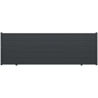 Portail coulissant FERRARE aluminium H.160 x l.475 gris anthracite RAL 7016 Main Image