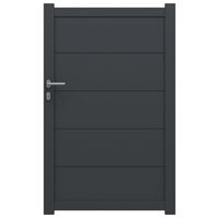 Portillon FERRARE aluminium H.160 x l.100 gris anthracite RAL 7016 Main Image