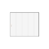 PG coulissante ANSELME portillon G serrure CTP Blanc 9016L H.200 x l.240 Main Image