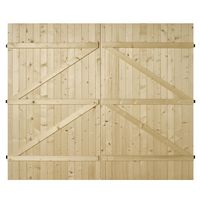 Porte de garage bois battante-Lapeyre