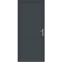Porte d'entrée* Alu ANNY Gris 7016 Sablé+ Barillet+Poignée-Ud 1,5-H.215 x l.90 G Main Image