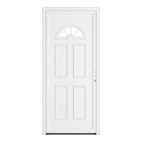 Porte d'entrée* PVC ODET 2 Blanc vitrage Listral+ barillet 40x55- H.215 x l.90 G Main Image