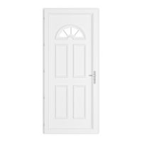 Porte d'entrée ODET 2 PVC à barillet 215 x 90 cm-Lapeyre