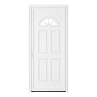 Porte d'entrée* PVC ODET 2 Blanc vitrage Listral+ barillet 40x55- H.215 x l.90 D Main Image