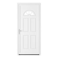 Porte d'entrée ODET 2 PVC à barillet 215 x 90 cm-Lapeyre