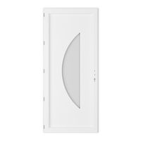 Porte d'entrée ALMONT PVC à barillet 215 x 90 cm-Lapeyre