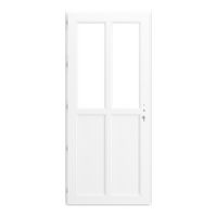 Porte d'entrée AMELIE 2 PVC Blanc 215 x 90 cm-Lapeyre