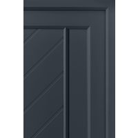 Porte d'entrée ALIANA PVC Gris/Blanc 215 x 90 cm-Lapeyre