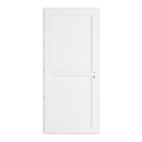 Porte d'entrée ARMANCE 2 PVC Blanc 215 x 90 cm-Lapeyre