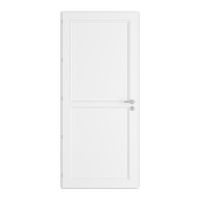 Porte d'entrée ARMANCE 2 PVC Blanc 215 x 90 cm-Lapeyre