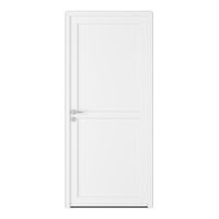 Porte d'entrée ARMANCE 2 PVC Blanc 215 x 90 cm-Lapeyre