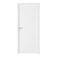 Bloc-porte fin de chantier thermique blanc laqué LINE| Lapeyre