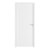 Bloc-porte fin de chantier blanc laqué VERTICALE| Lapeyre