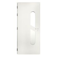 Porte d'entrée ** Alu ANGELE Blanc 9016 satiné + Barillet+Poignée -H.215 x l.90D Main Image