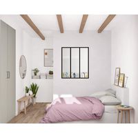 Kit verrière RHEA aluminium 3 vitrage dépoli à personnaliser - Lapeyre