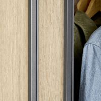 Porte de placard coulissante décor bois UNION | Lapeyre