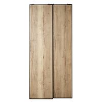 Porte de placard coulissante décor bois UNION | Lapeyre
