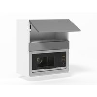 Haut pour micro onde 1 abattant Pigment lin mat H77xL60xP35 Main Image