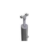 "Poteau fixation à plat aluminium pour balustrade LYCIUM -Lapeyre"