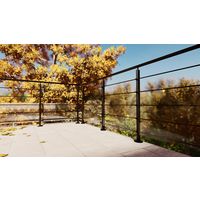Poteaux fixation à plat pour balustrade PRESTIO-Lapeyre