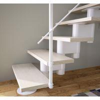 Echelle gain de place droit London hêtre - Escaliers
