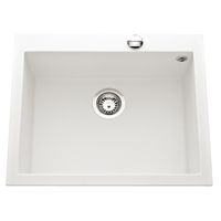 Cuve PURE synthèse blanc alpin à encastrer L.61 X l.50 cm Main Image