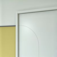 Bloc porte fin de chantier thermique blanc laqué ARCHE***|Lapeyre