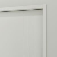 Bloc-porte fin de chantier blanc laqué LINE| Lapeyre