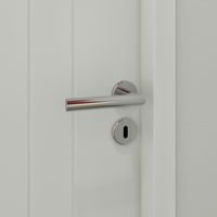 Bloc-porte acoustique huisserie 90 blanc laqué LINE| Lapeyre