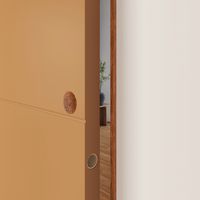 Porte coulissante HARMONIE prépeint - avec serrure-Lapeyre