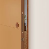 Porte coulissante HARMONIE prépeint - avec serrure-Lapeyre