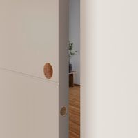 Porte coulissante HARMONIE prépeint - avec serrure-Lapeyre