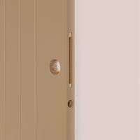 Porte coulissante LINE * prépeint - avec serrure | Lapeyre