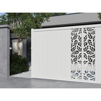"Portail coulissant aluminium 178 cm décor orge blanc VICTORIN-Lapeyre"