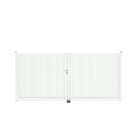 Portail battant VALERIAN aluminium H.160 x l.350 blanc neige RAL 9016 brillant G Main Image