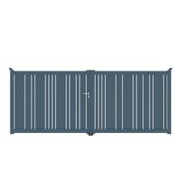 Portail battant VALERIAN aluminium H.160 x l.400 gris anthracite RAL 7016 FS G Main Image