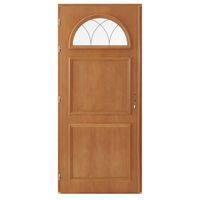 Porte d'entrée AVA-LUNA bois exotique sur mesure-Lapeyre