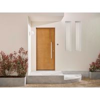 Porte d'entrée ALCINELLE Chêne sur mesure-Lapeyre