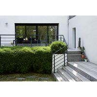 Balustrade Lisséo en aluminium - Poteau en latéral - Extérieur