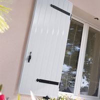 Volet battant MALO PVC plein renforcé plateau nu sur mesure Main Image