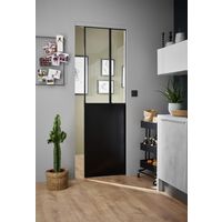 Porte coulissante verrière pour système en applique ou à galandage - Porte