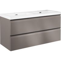 Plan vasque double 120 cm résine YTRAC | Lapeyre