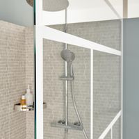 Paroi de douche LINE PRESTIGE Linon grand espace sérigraphié - Lapeyre