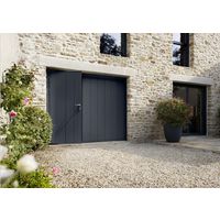 Porte de garage Pro Access basculante débordante avec portillon - Extérieur